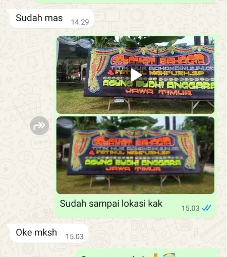 Pengiriman Papan Bunga Besole Bayan